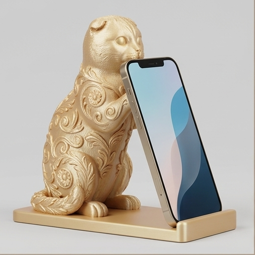 スコティッシュフォールドのスマホスタンド 1枚目