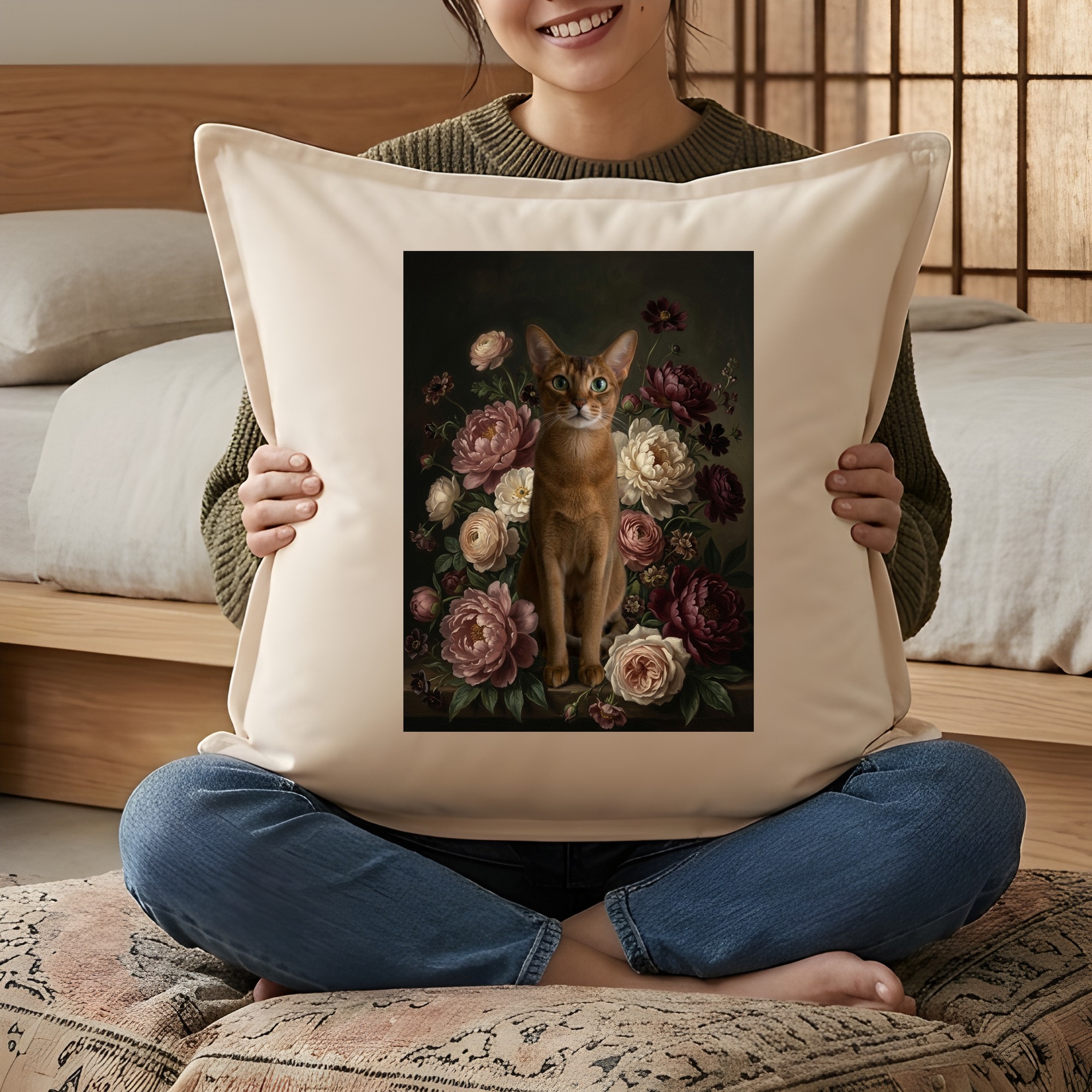 アビシニアンのクッション 3枚目
