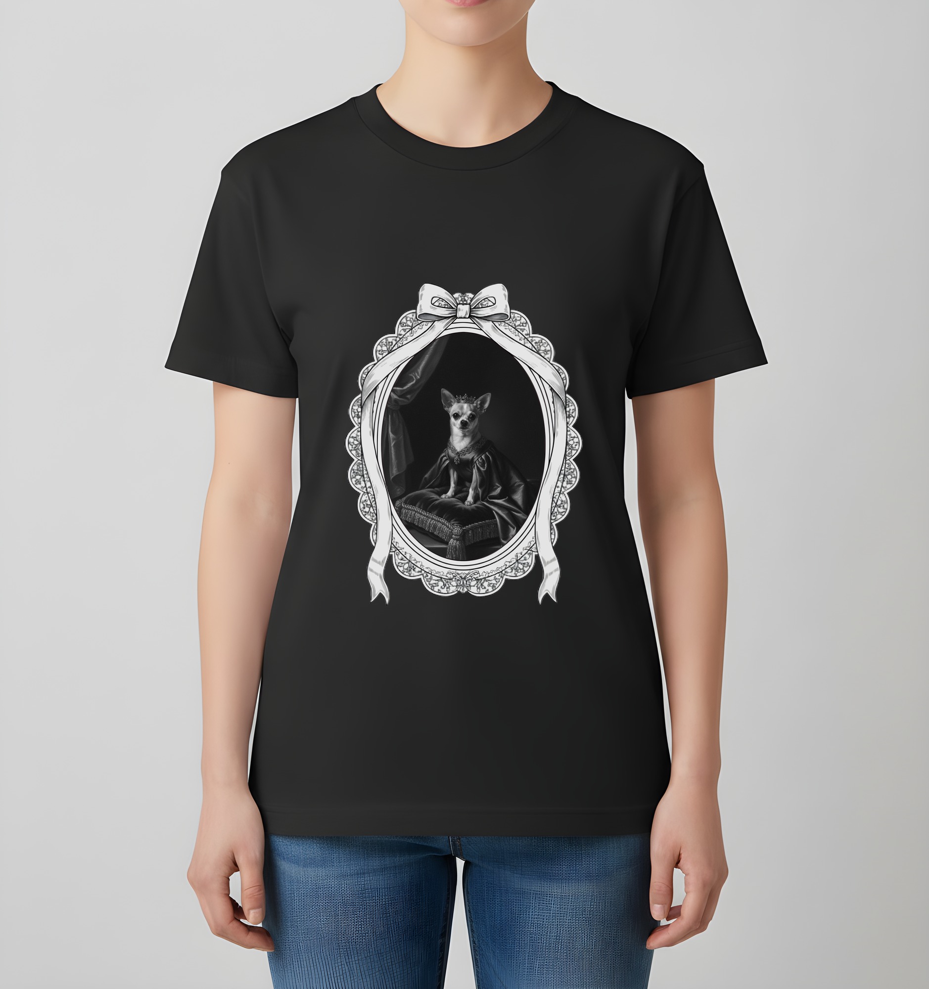 【ykcomページ】チワワさん肖像画 チワワのルネサンス肖像画Tシャツができました！ - うちの子ルネサンス