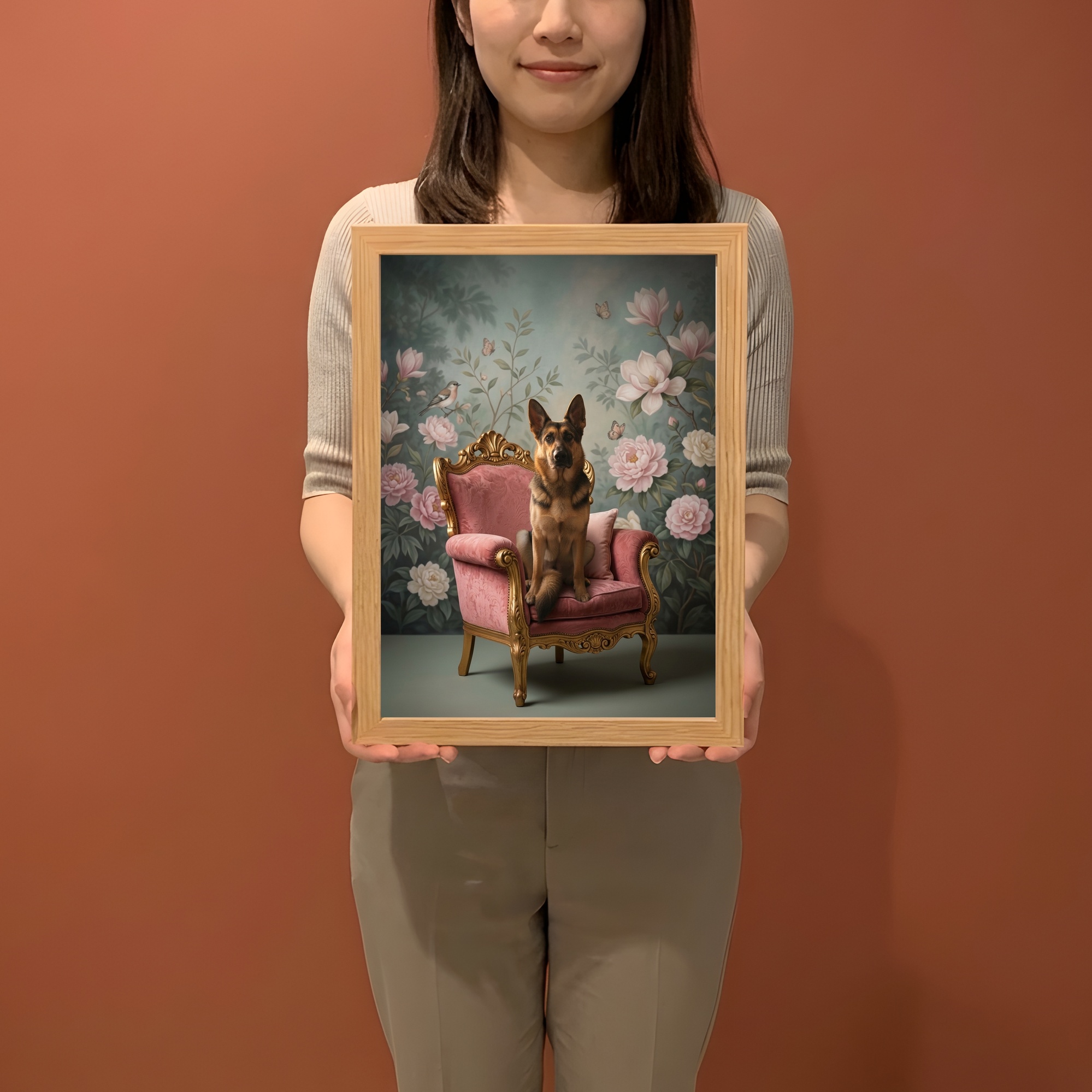 ジャーマンシェパードの額装プリント 2枚目