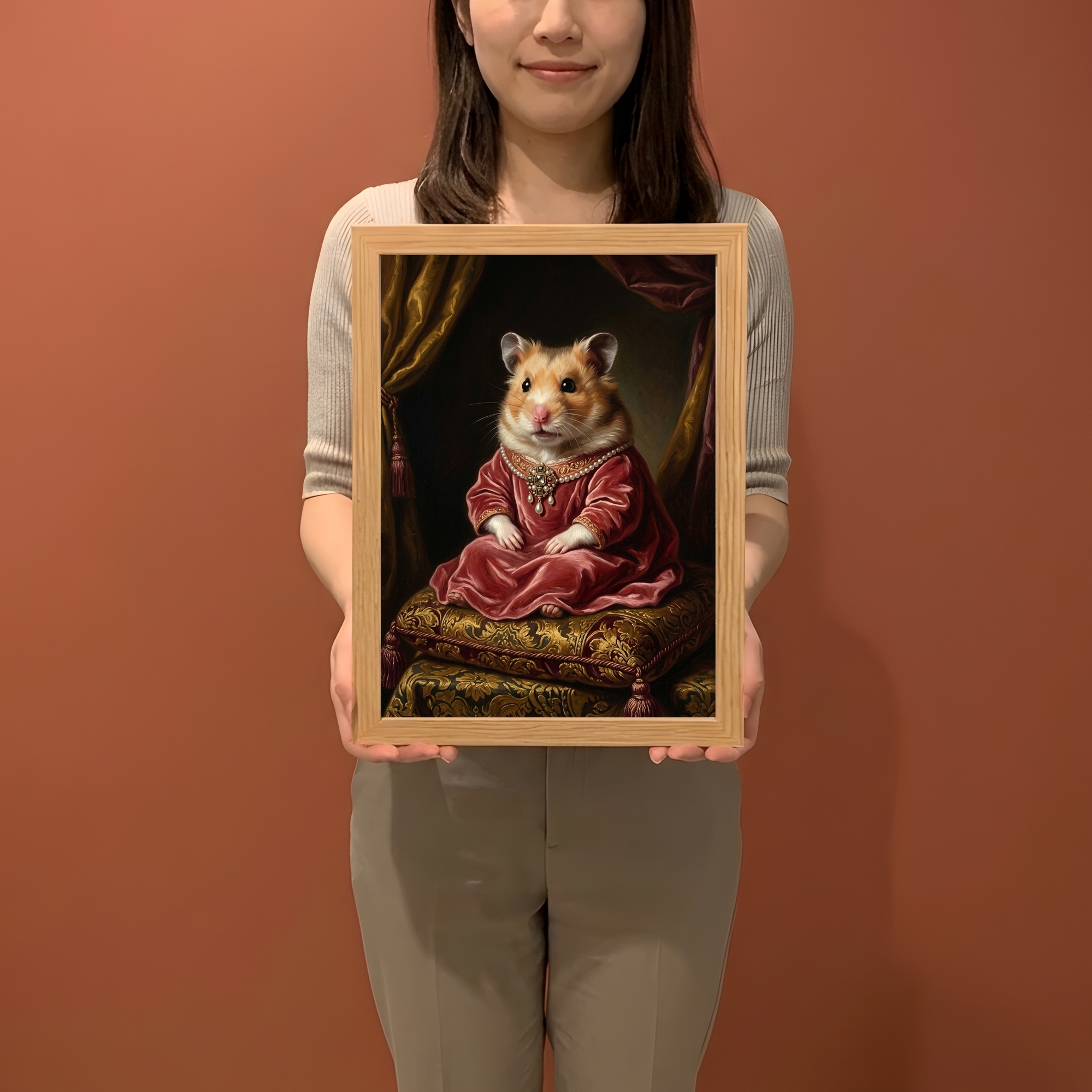 ファンシーハムスターの額装プリント 2枚目