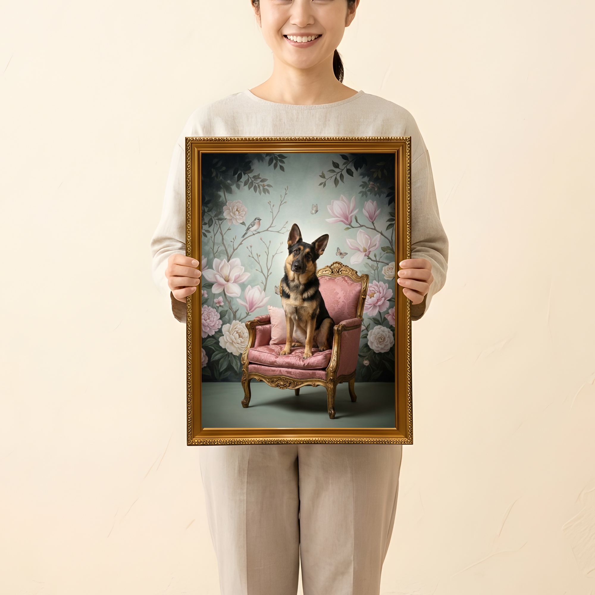 ジャーマンシェパードの額装プリント 2枚目