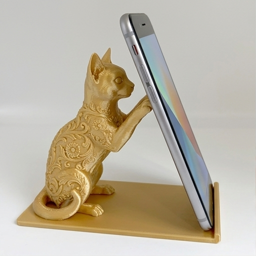 アビシニアンのスマホスタンド 1枚目