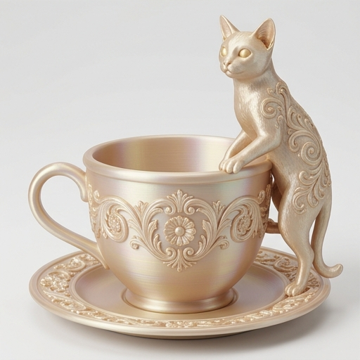 オシキャットのティーカップトレイ 3枚目