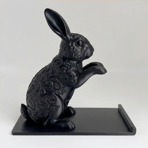 ブリタニアプチのルネサンス肖像画スマホスタンド(シルクブラック)(4枚目)