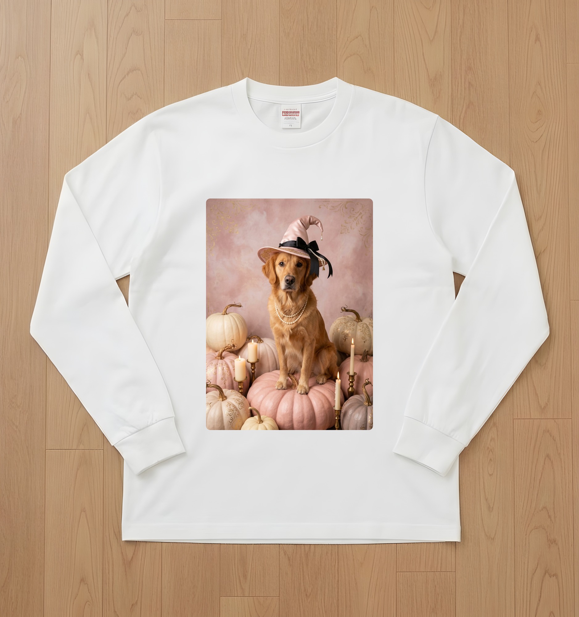 ゴールデンレトリバーの長袖Tシャツ 1枚目