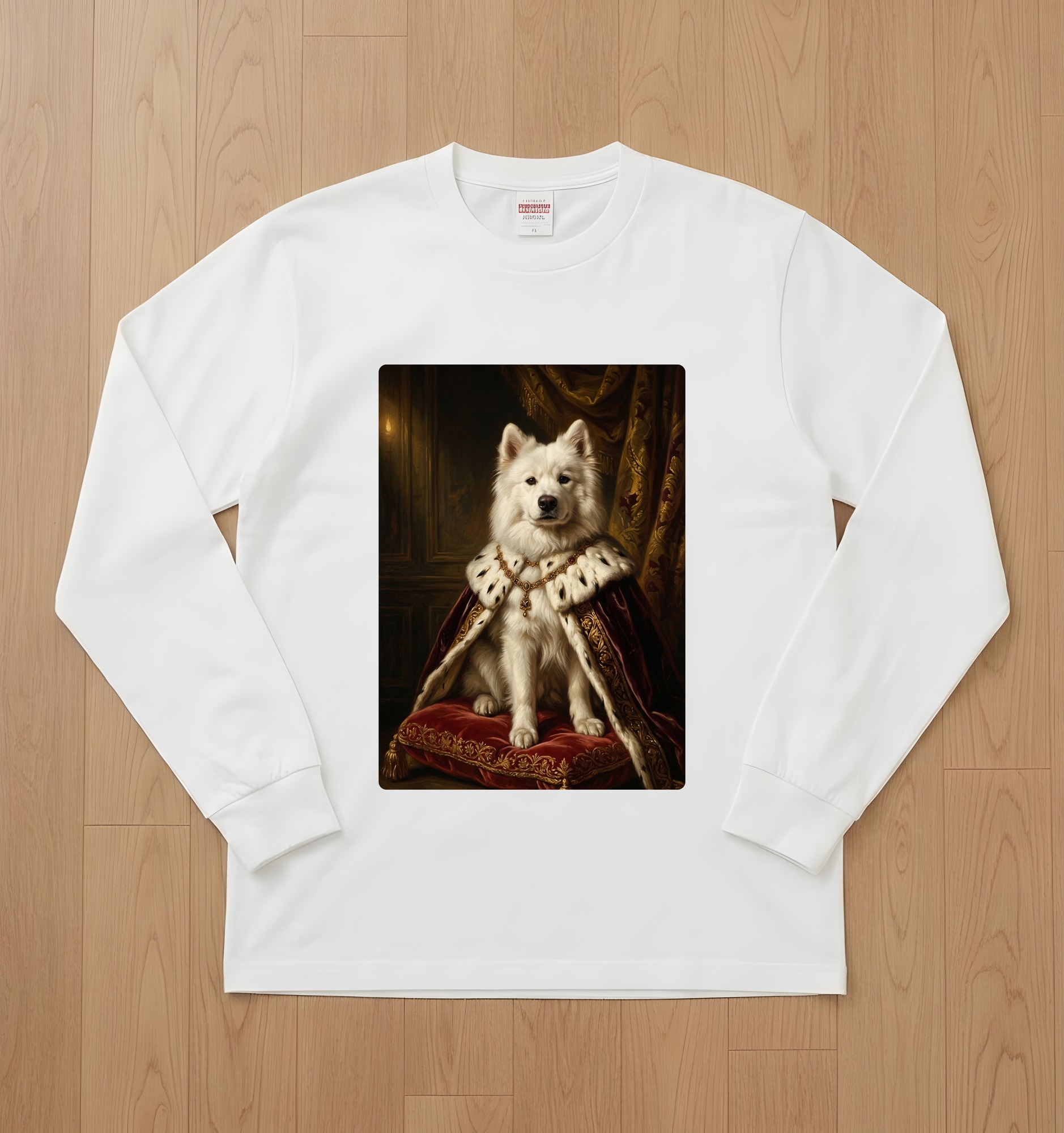 サモエドの長袖Tシャツ 1枚目