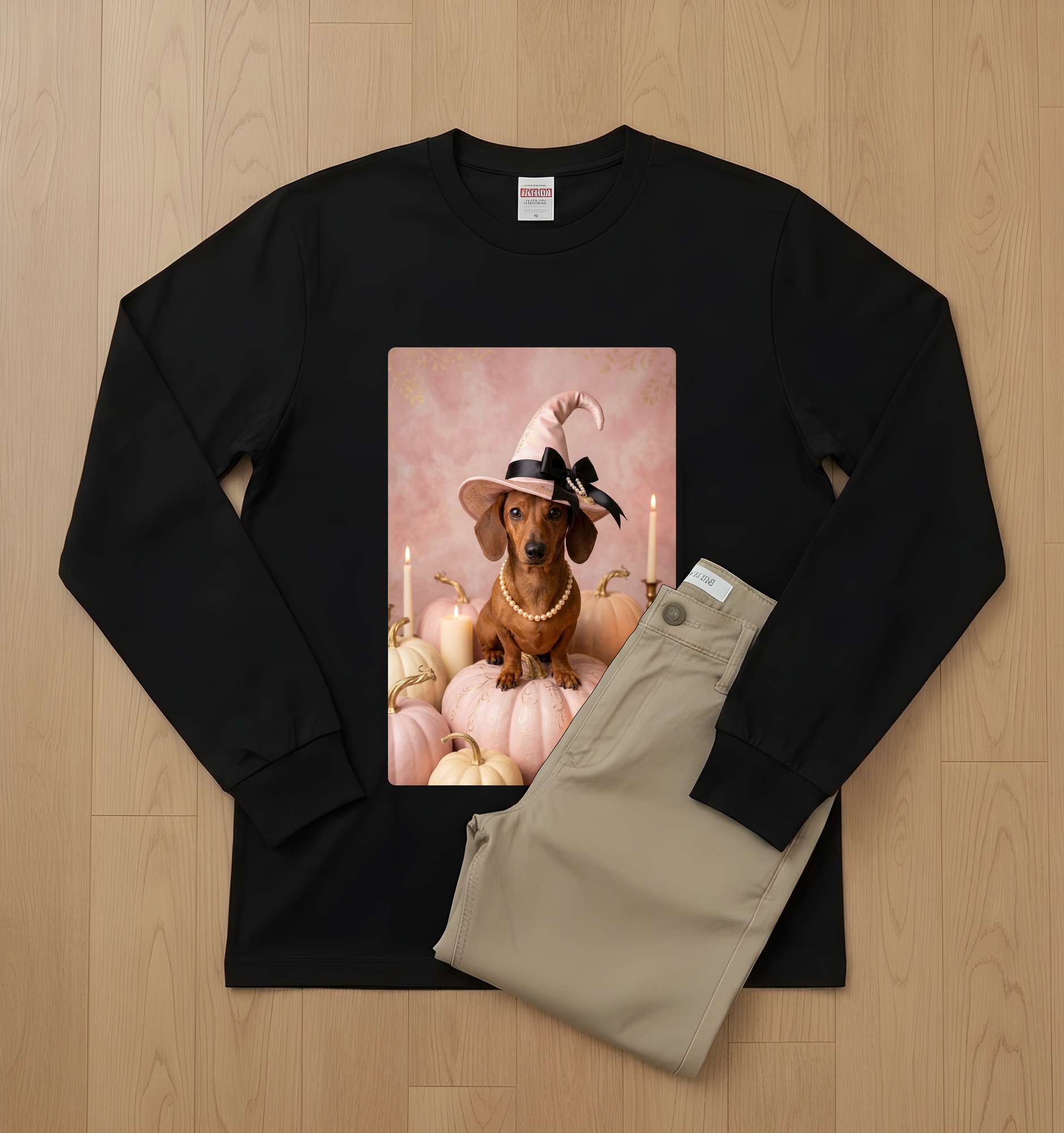 ミニチュアダックスフンドの長袖Tシャツ 2枚目