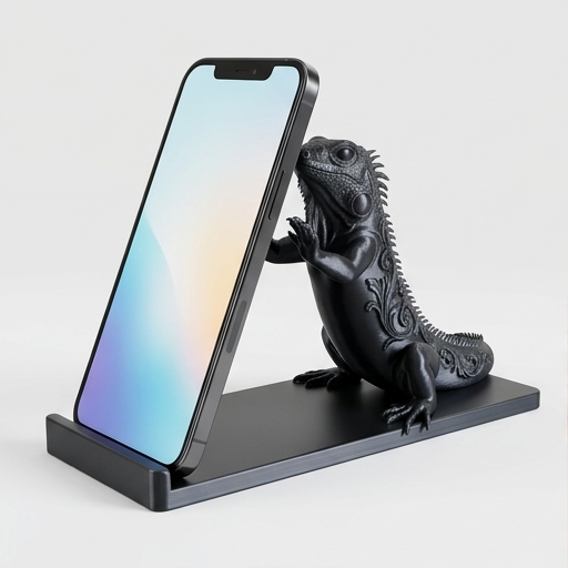 レッドイグアナのスマホスタンド 1枚目