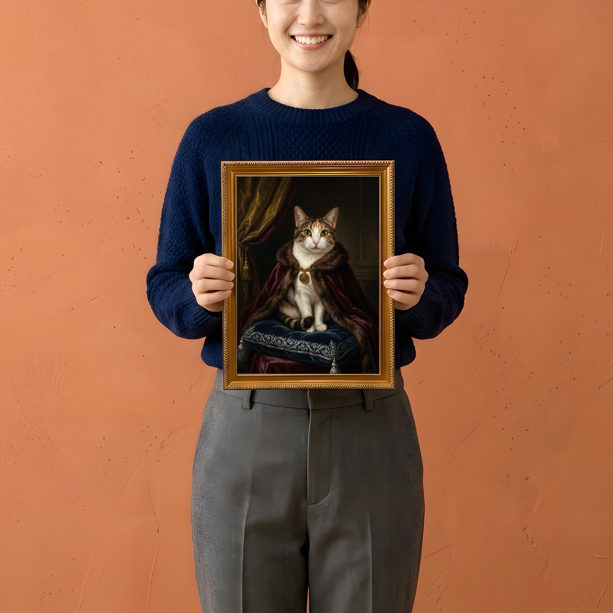 猫の額装プリント 2枚目