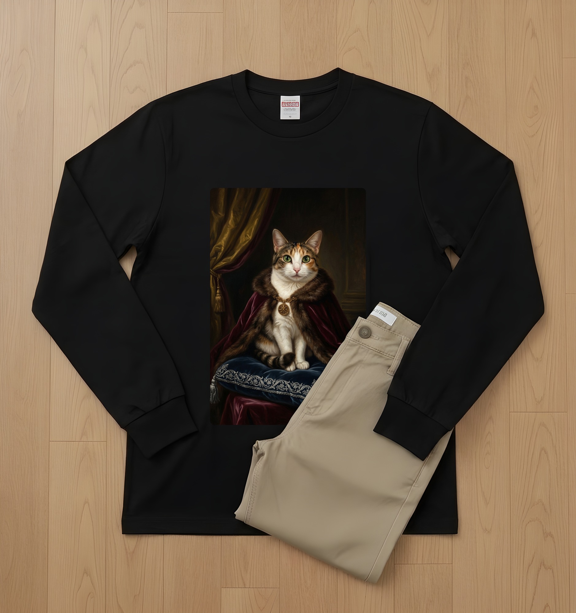 猫の長袖Tシャツ 2枚目