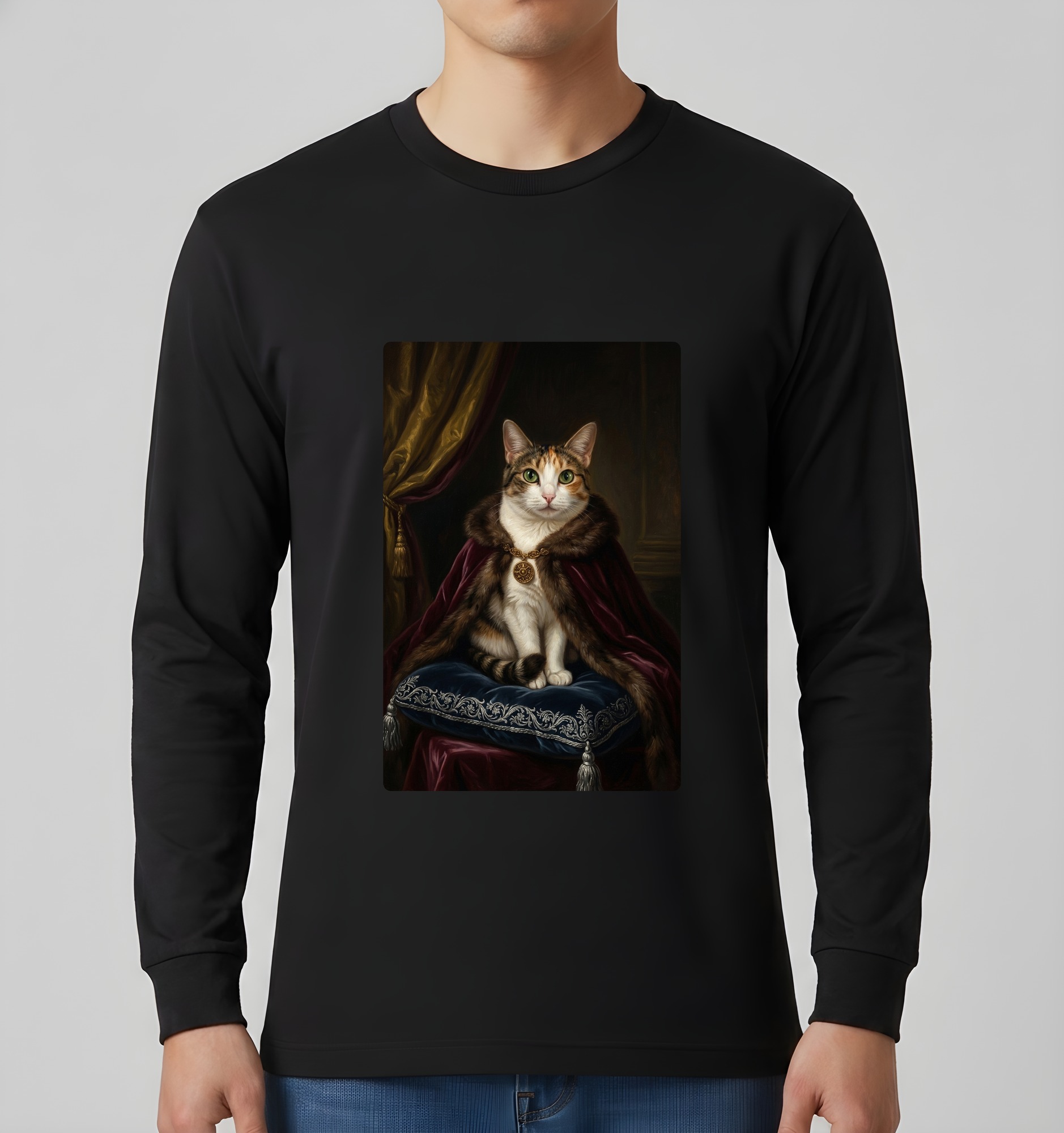 猫の長袖Tシャツ 3枚目