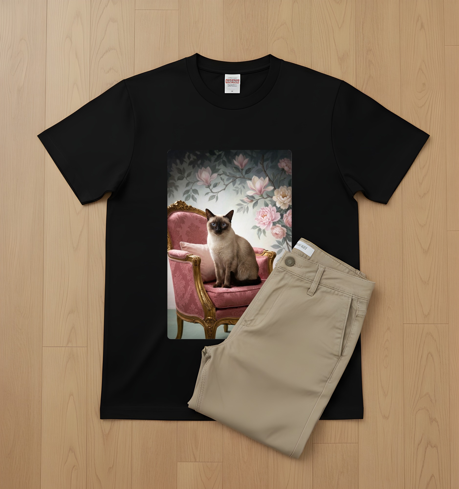 シャム猫のTシャツ 2枚目