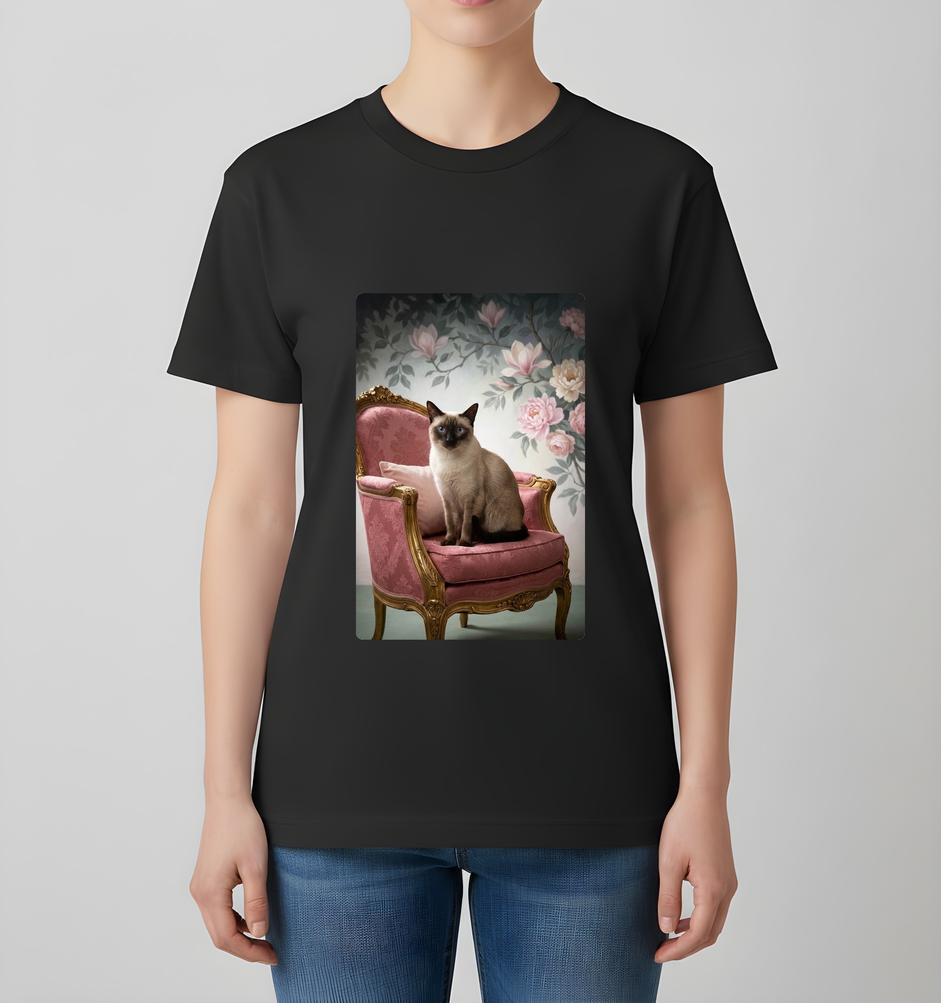 シャム猫のTシャツ 4枚目