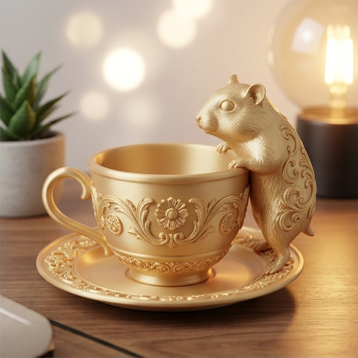 ウィンターホワイトハムスターのアクセサリートレイ 2枚目