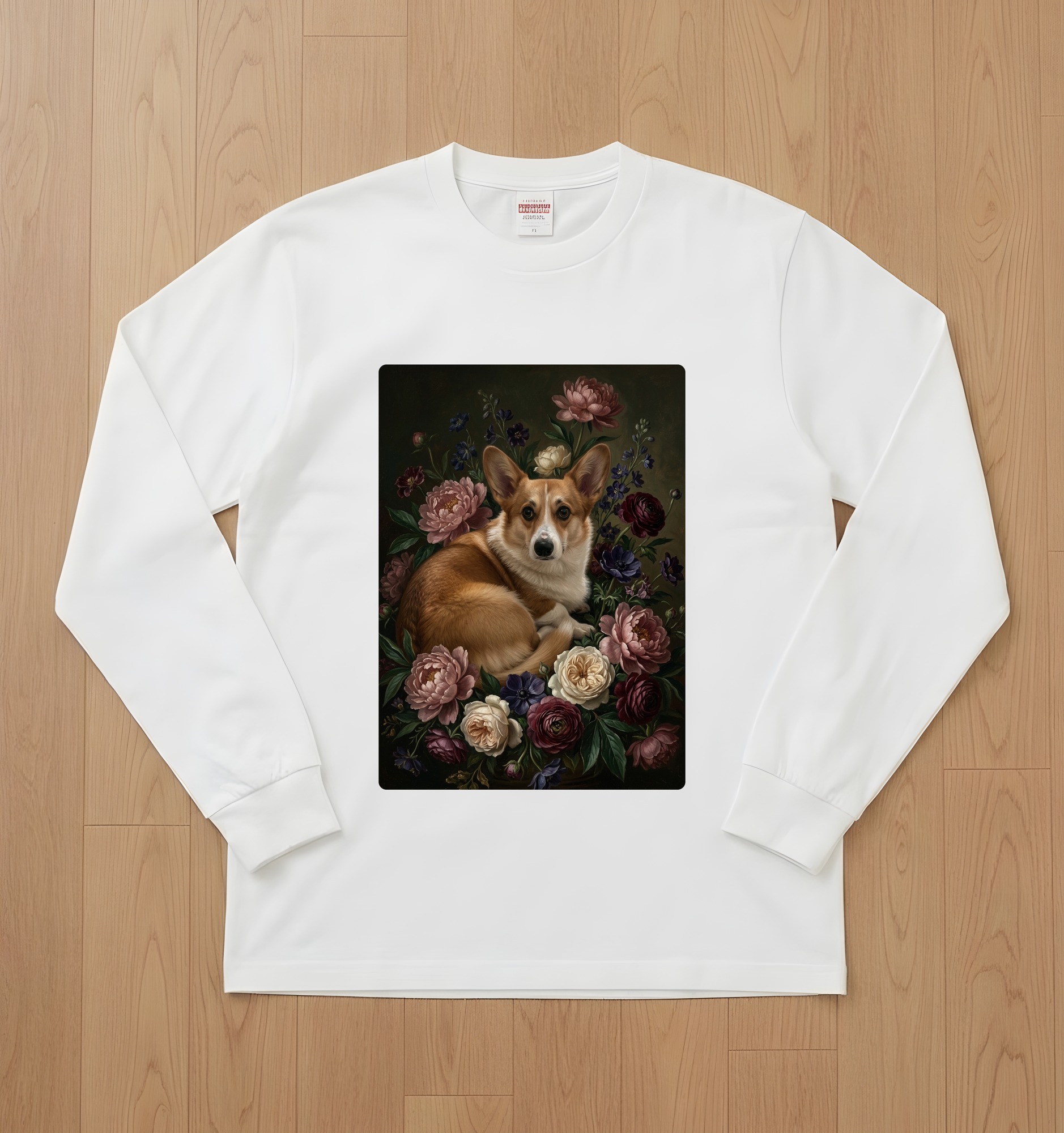 コーギーの長袖Tシャツ 1枚目