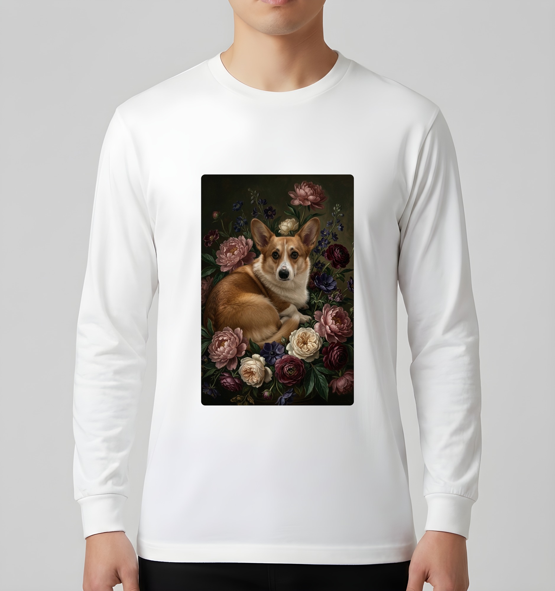 コーギーの長袖Tシャツ 3枚目