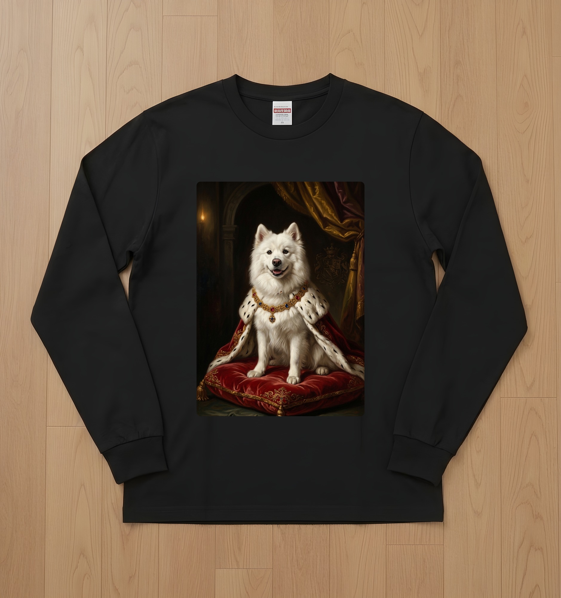 サモエドの長袖Tシャツ 1枚目