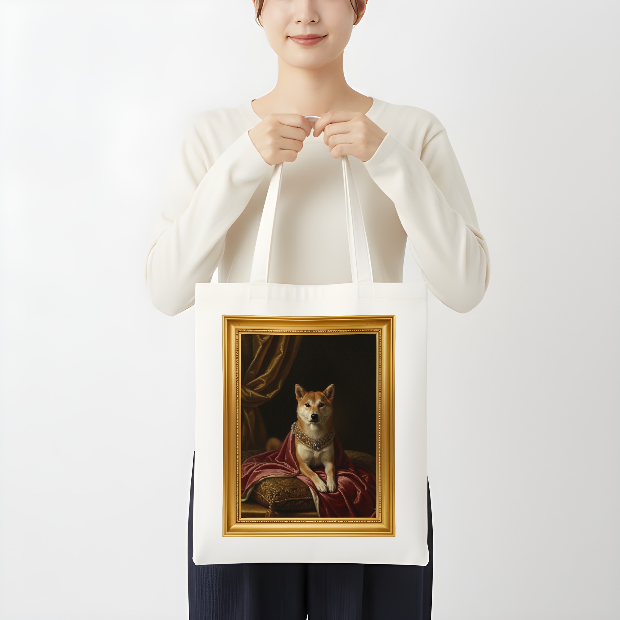 柴犬のトートバッグ 3枚目