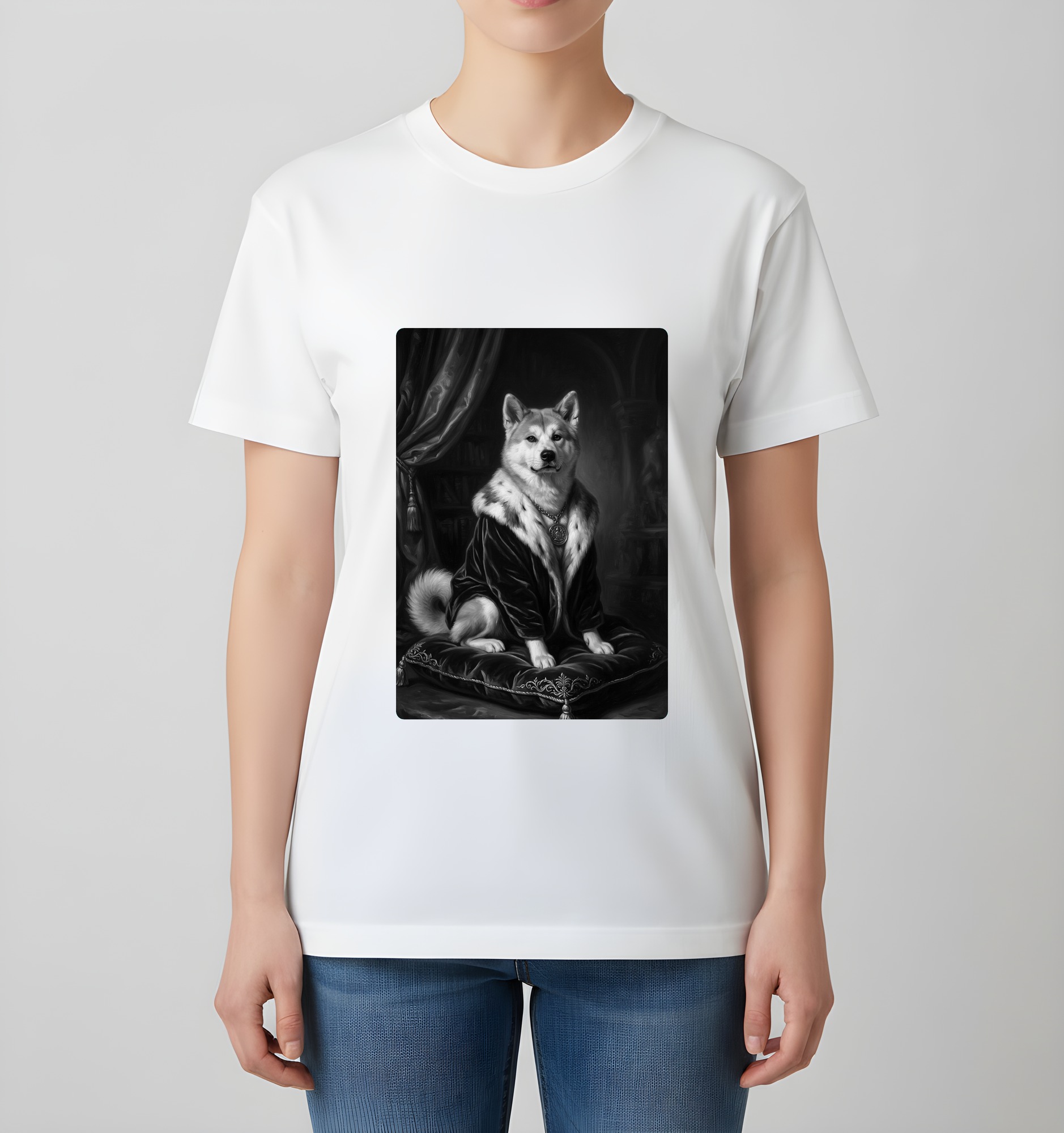 秋田犬のTシャツ 4枚目