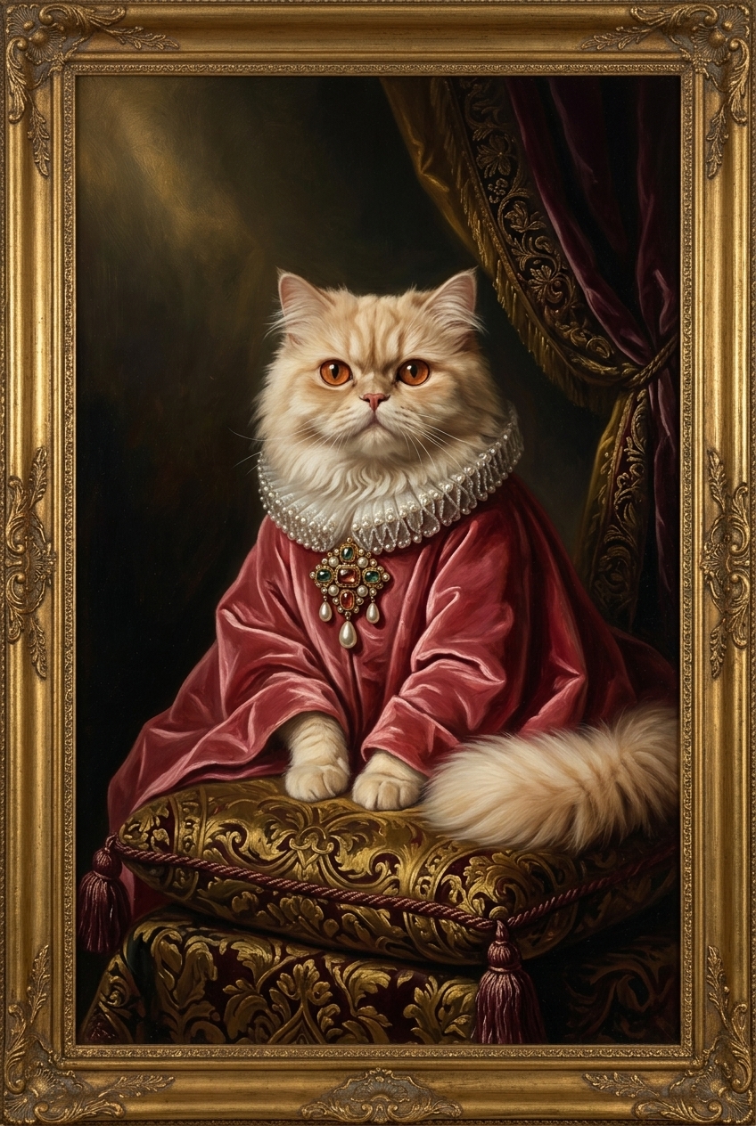 ペルシャ猫の額装プリント 4枚目