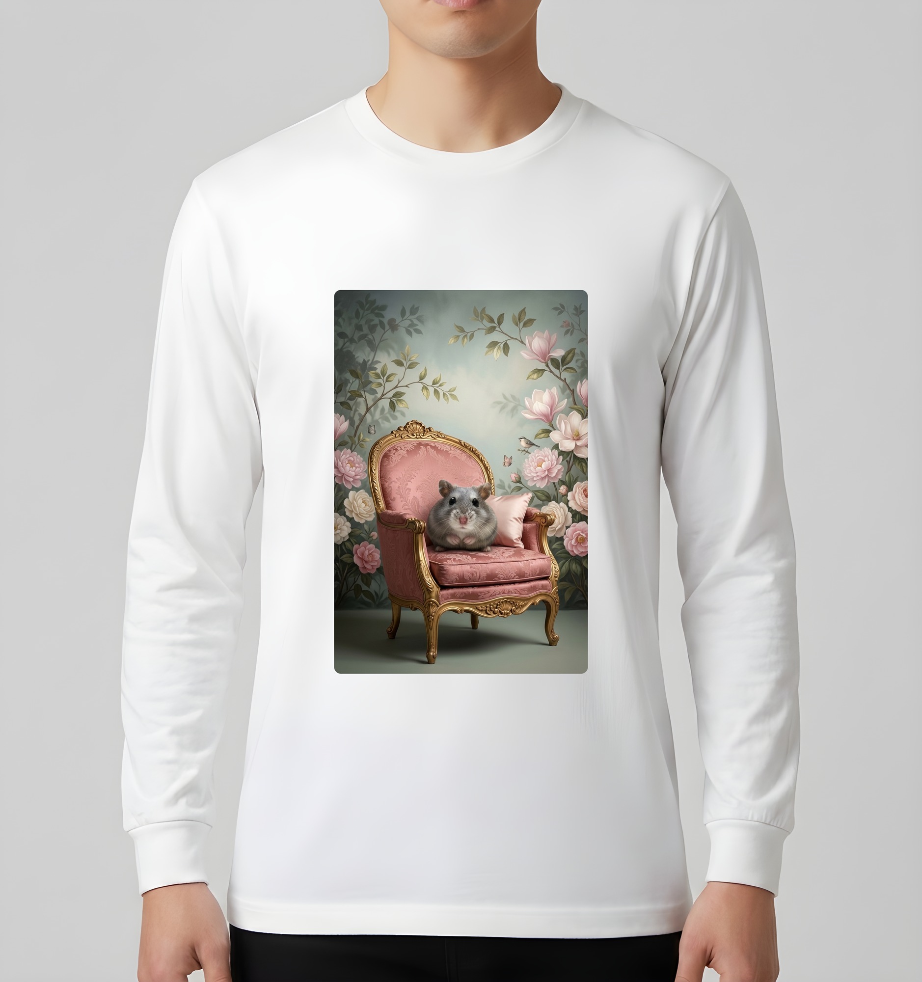 サファイアハムスターの長袖Tシャツ 3枚目