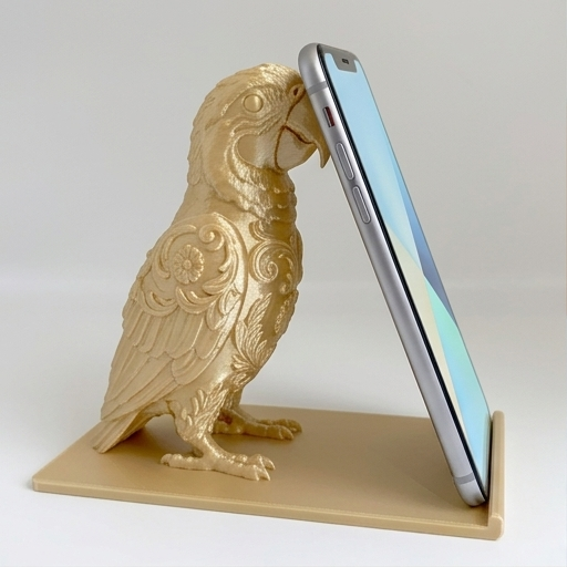 ルリコンゴウインコのスマホスタンド 1枚目