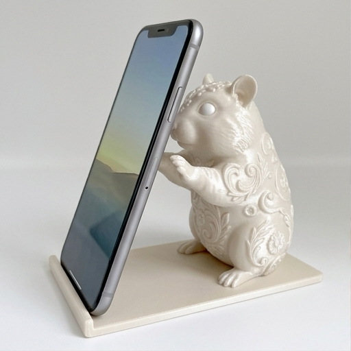ジャンガリアンハムスターのスマホスタンド 1枚目