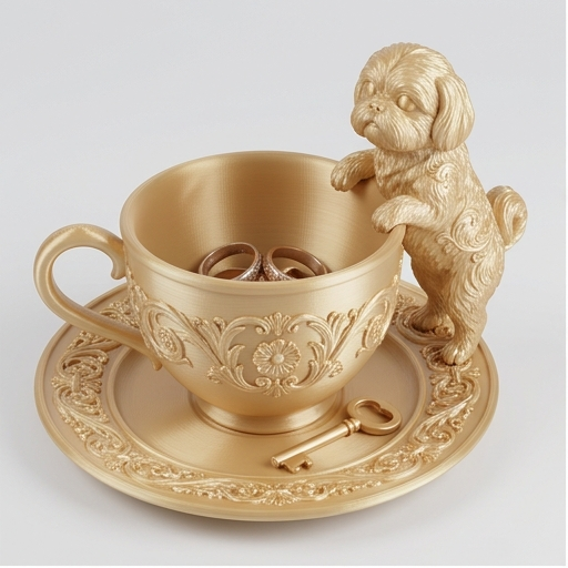 シーズーのアクセサリートレイ 1枚目