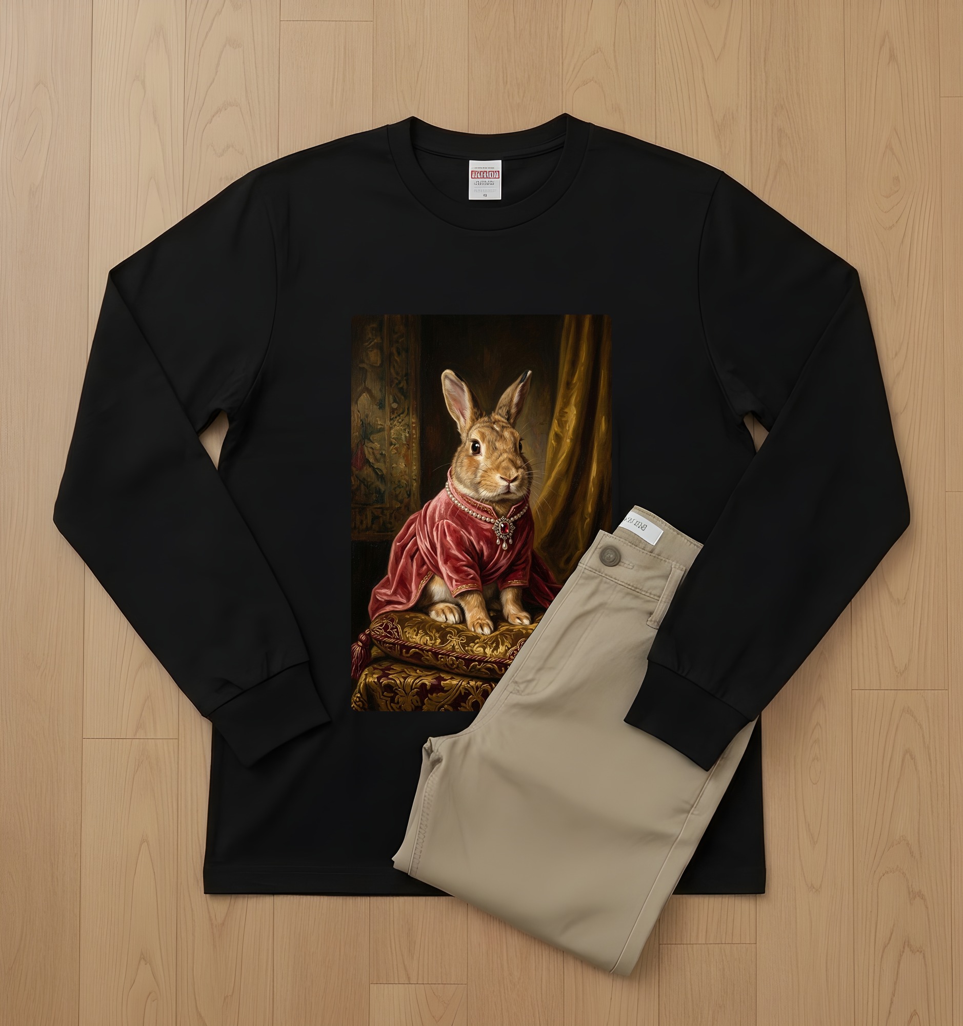 タンの長袖Tシャツ 2枚目