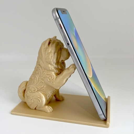 チャウチャウのスマホスタンド 1枚目