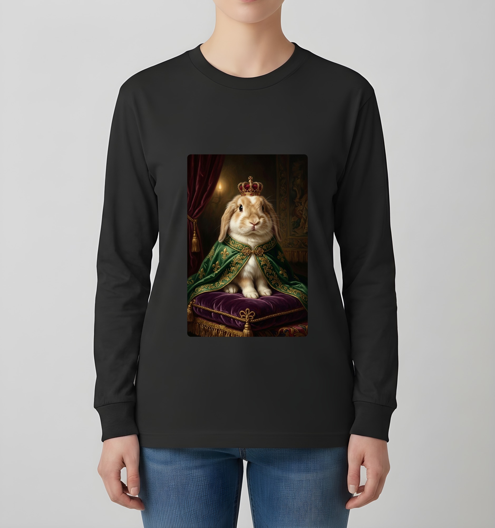 ジャージーウーリーの長袖Tシャツ 4枚目