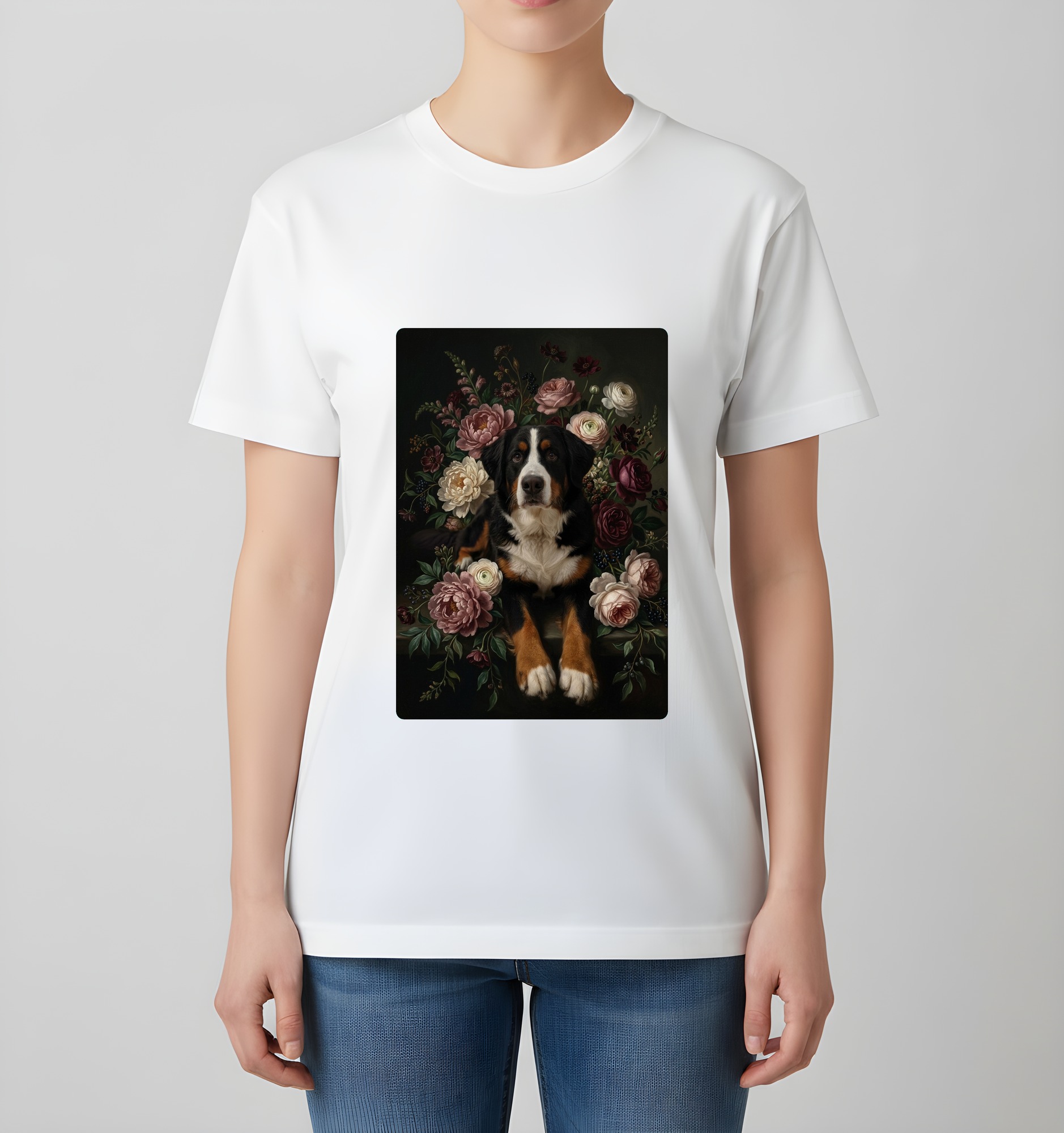 バーニーズマウンテンドッグのTシャツ 4枚目
