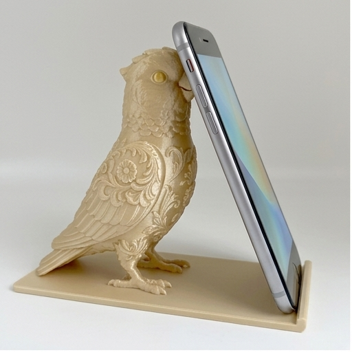 モモイロインコのスマホスタンド 1枚目