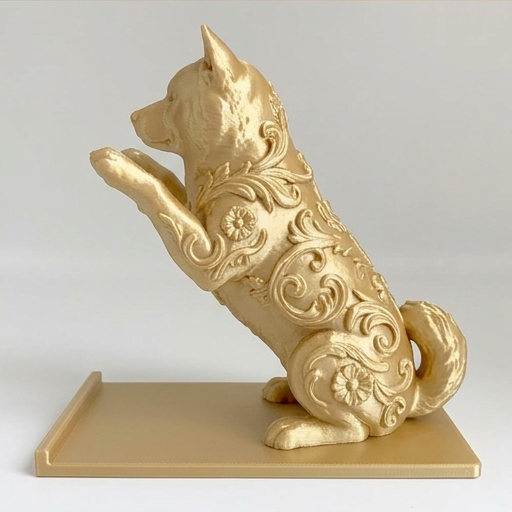 秋田犬のスマホスタンド 4枚目