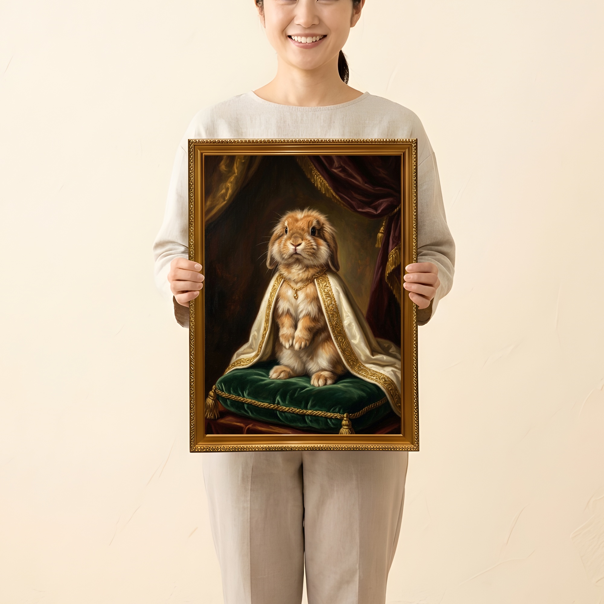 ライオンヘッドの額装プリント 2枚目