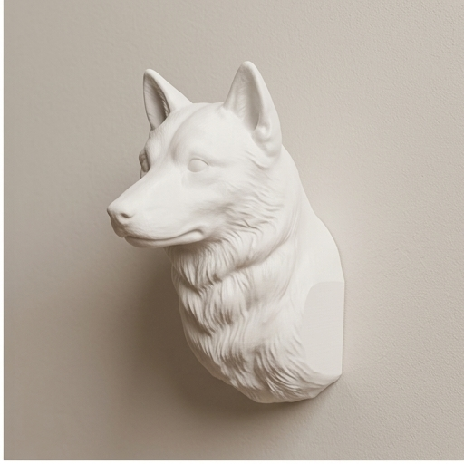 柴犬のルネサンス肖像画壁掛けレリーフ(2枚目)