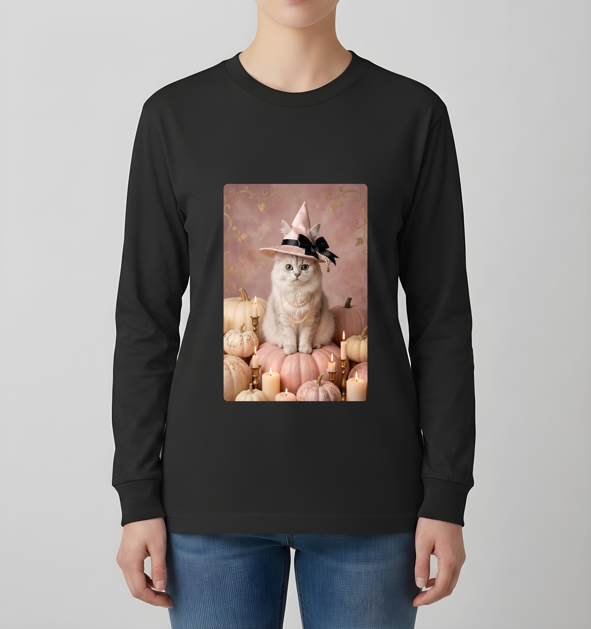 チンチラペルシャの長袖Tシャツ 4枚目
