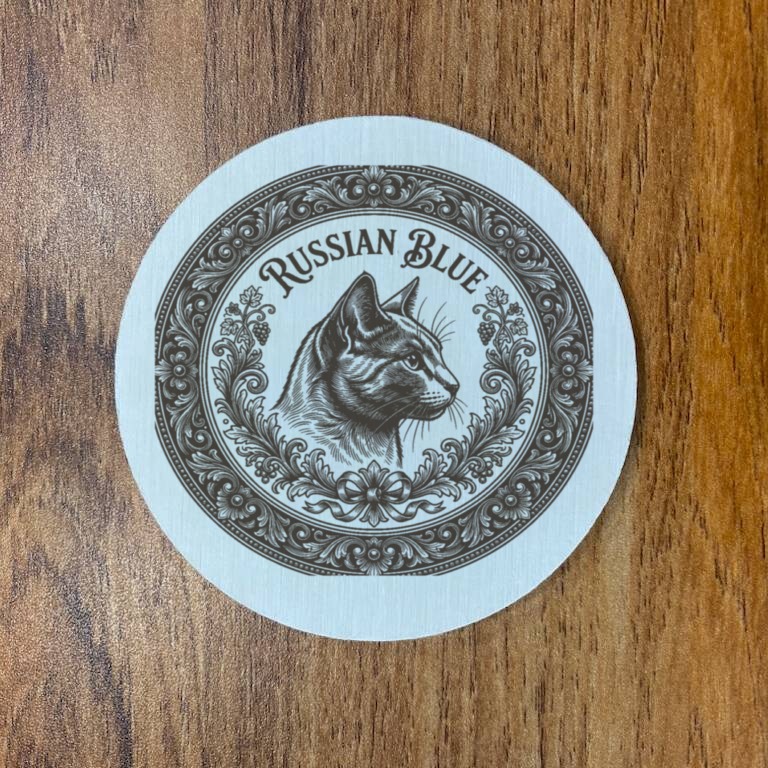 ロシアンブルーのコースターセット 3枚目