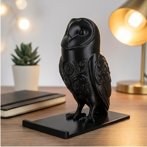 メンフクロウのスマホスタンド 2枚目