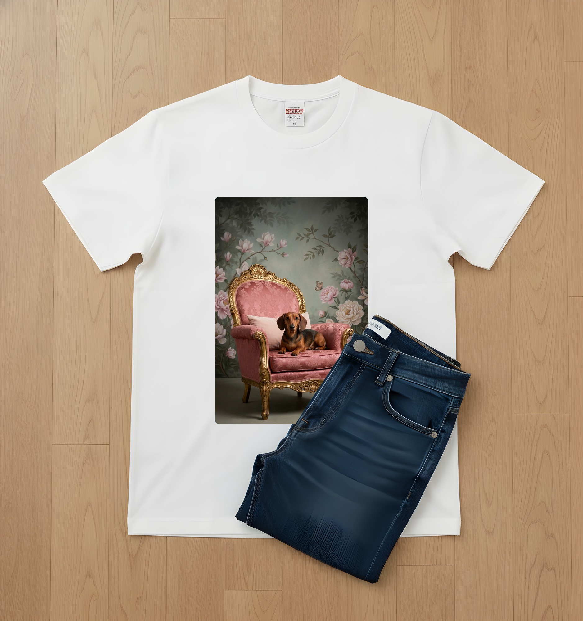 ミニチュアダックスフンドのTシャツ 2枚目