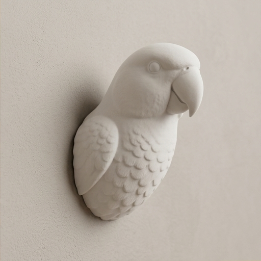 アレクサンドリンインコのルネサンス肖像画壁掛けレリーフ(2枚目)