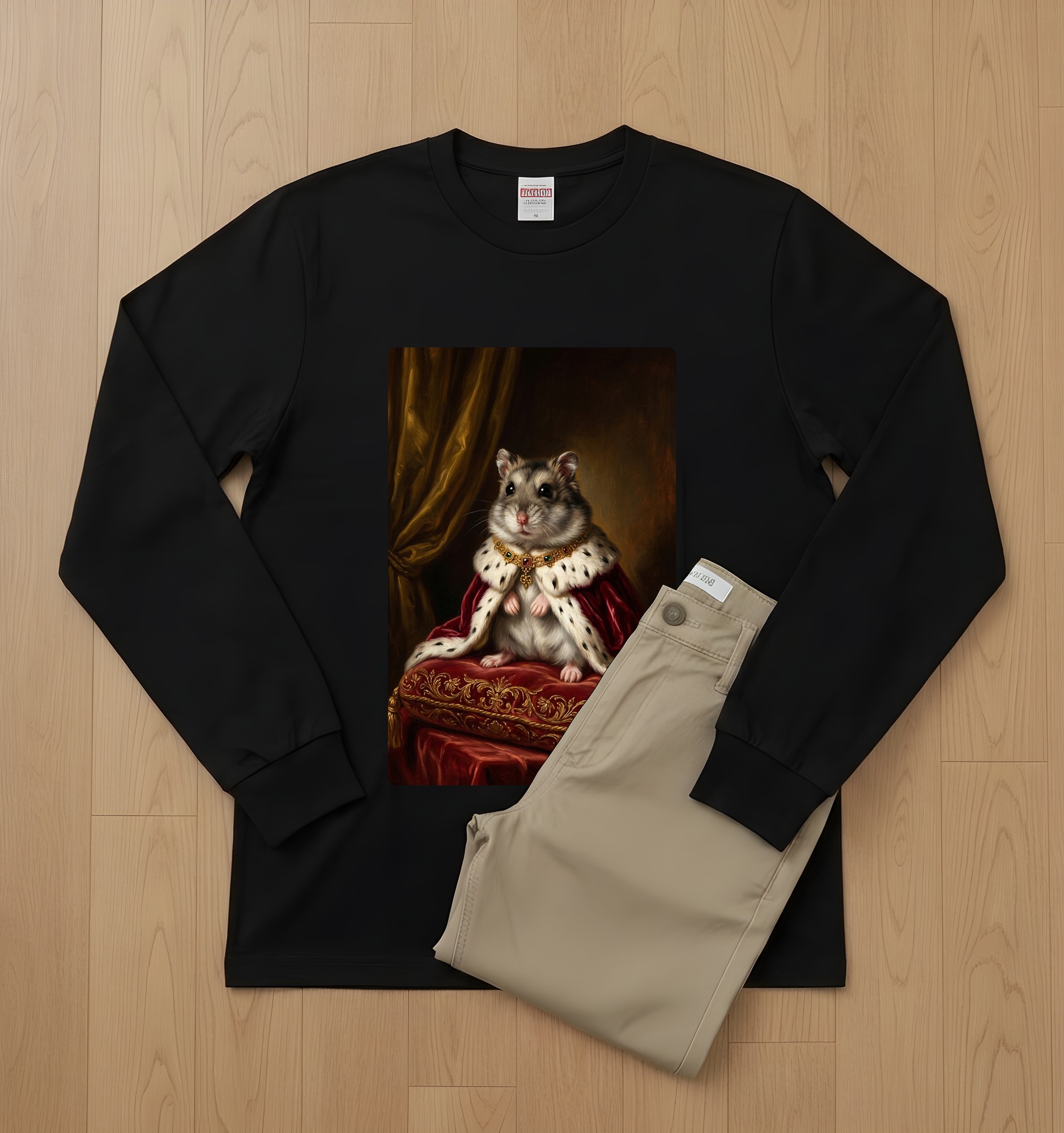 ジャンガリアンハムスターの長袖Tシャツ 2枚目