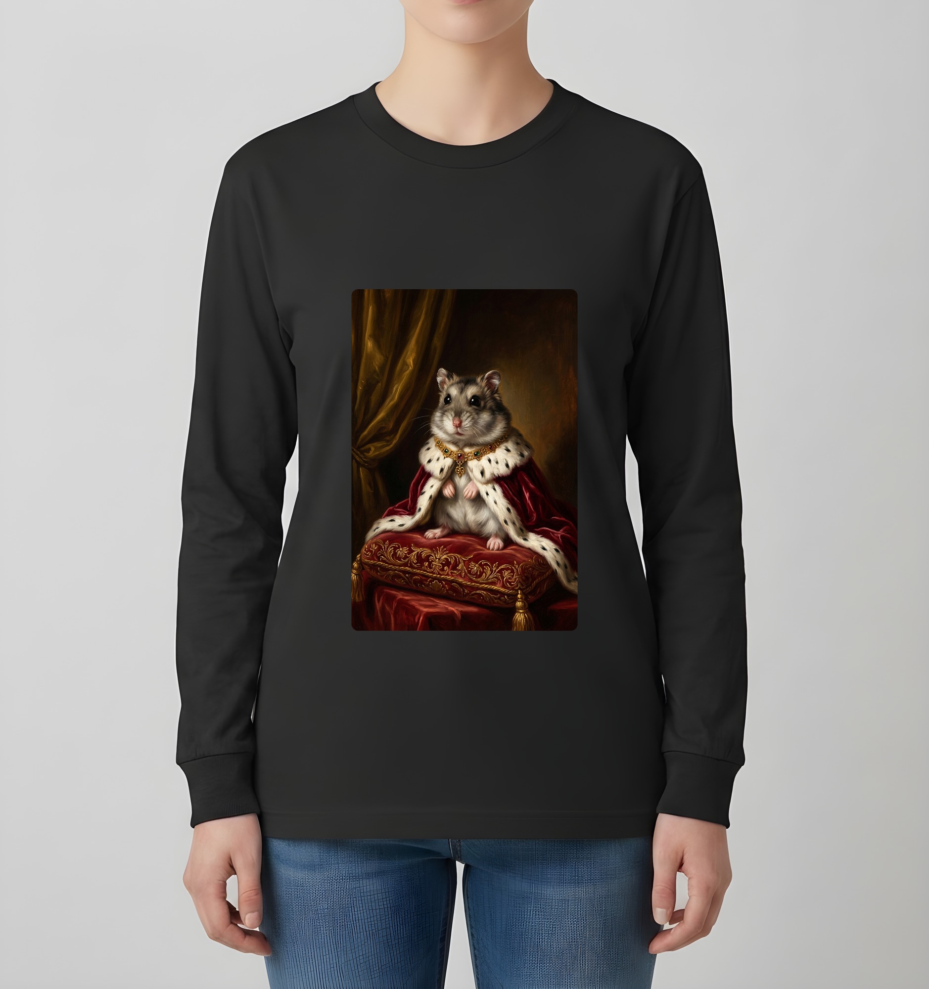 ジャンガリアンハムスターの長袖Tシャツ 4枚目