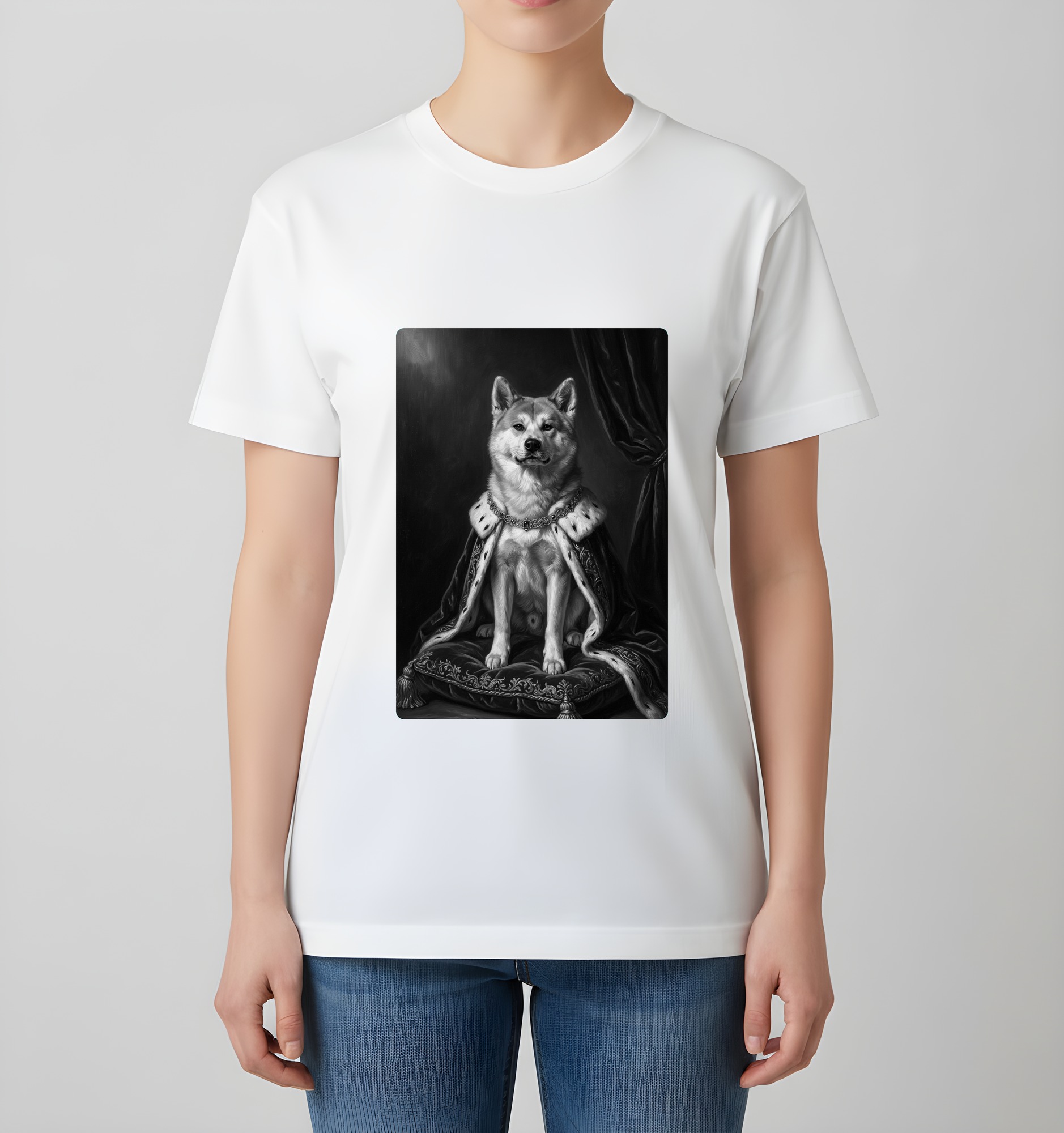秋田犬のTシャツ 4枚目