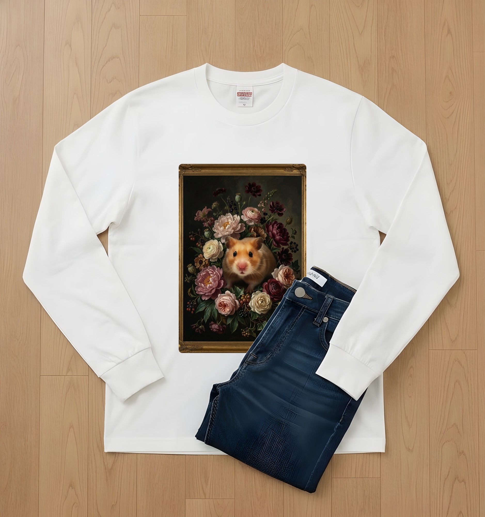 ゴールデンハムスターの長袖Tシャツ 2枚目