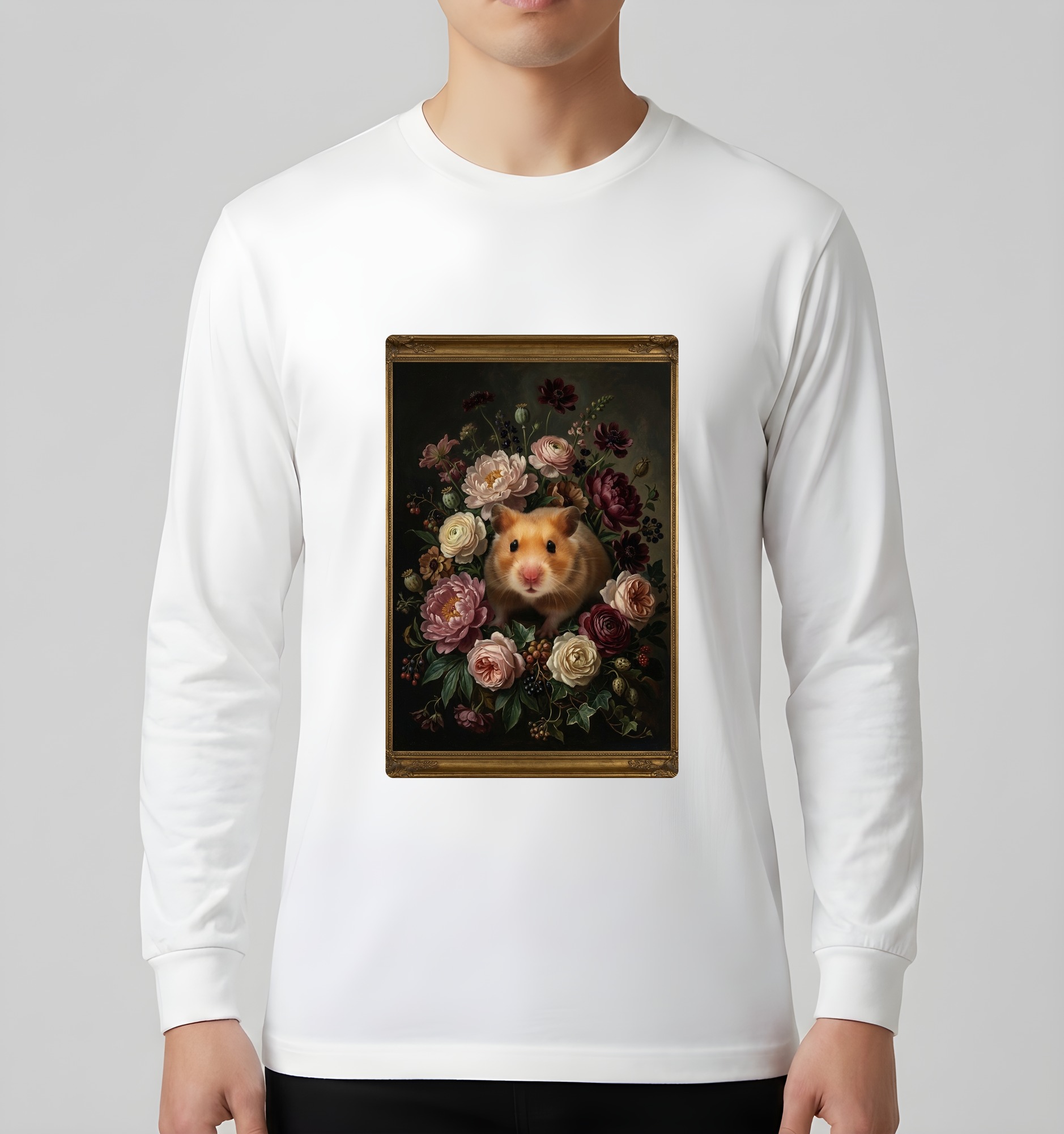 ゴールデンハムスターの長袖Tシャツ 3枚目