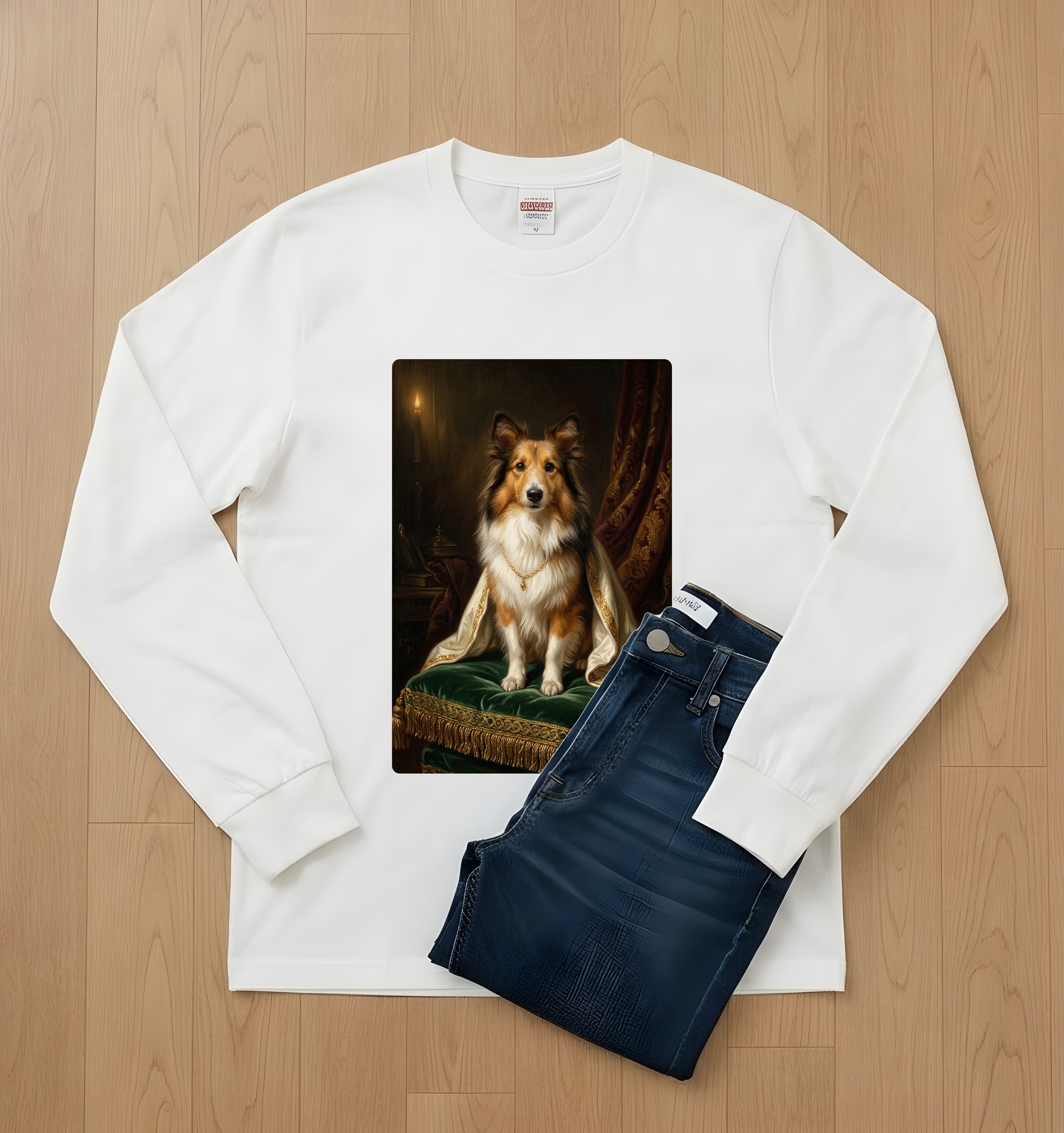 シェットランドシープドッグの長袖Tシャツ 2枚目