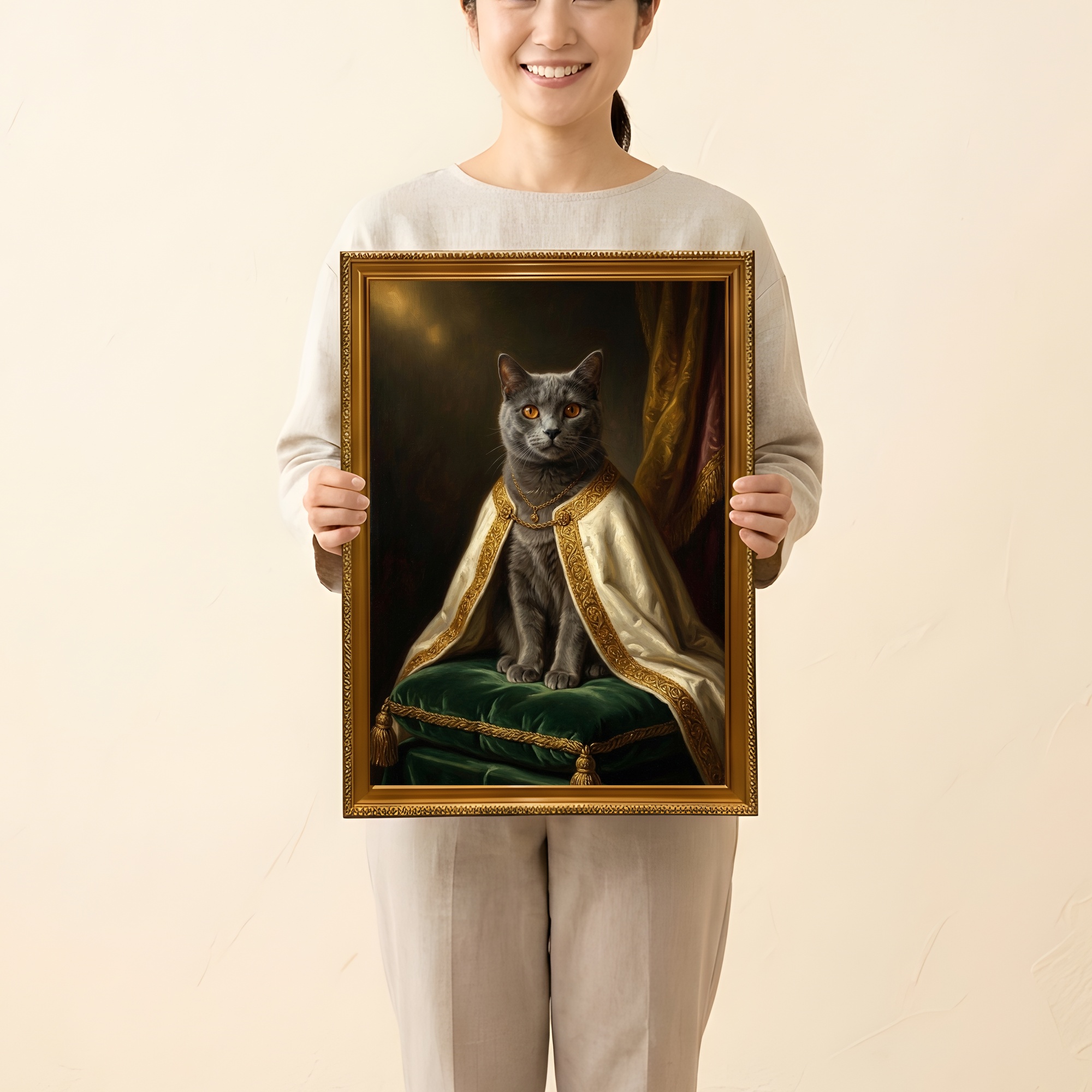 シャルトリューのルネサンス肖像画額装プリント（A3サイズ）（2枚目）