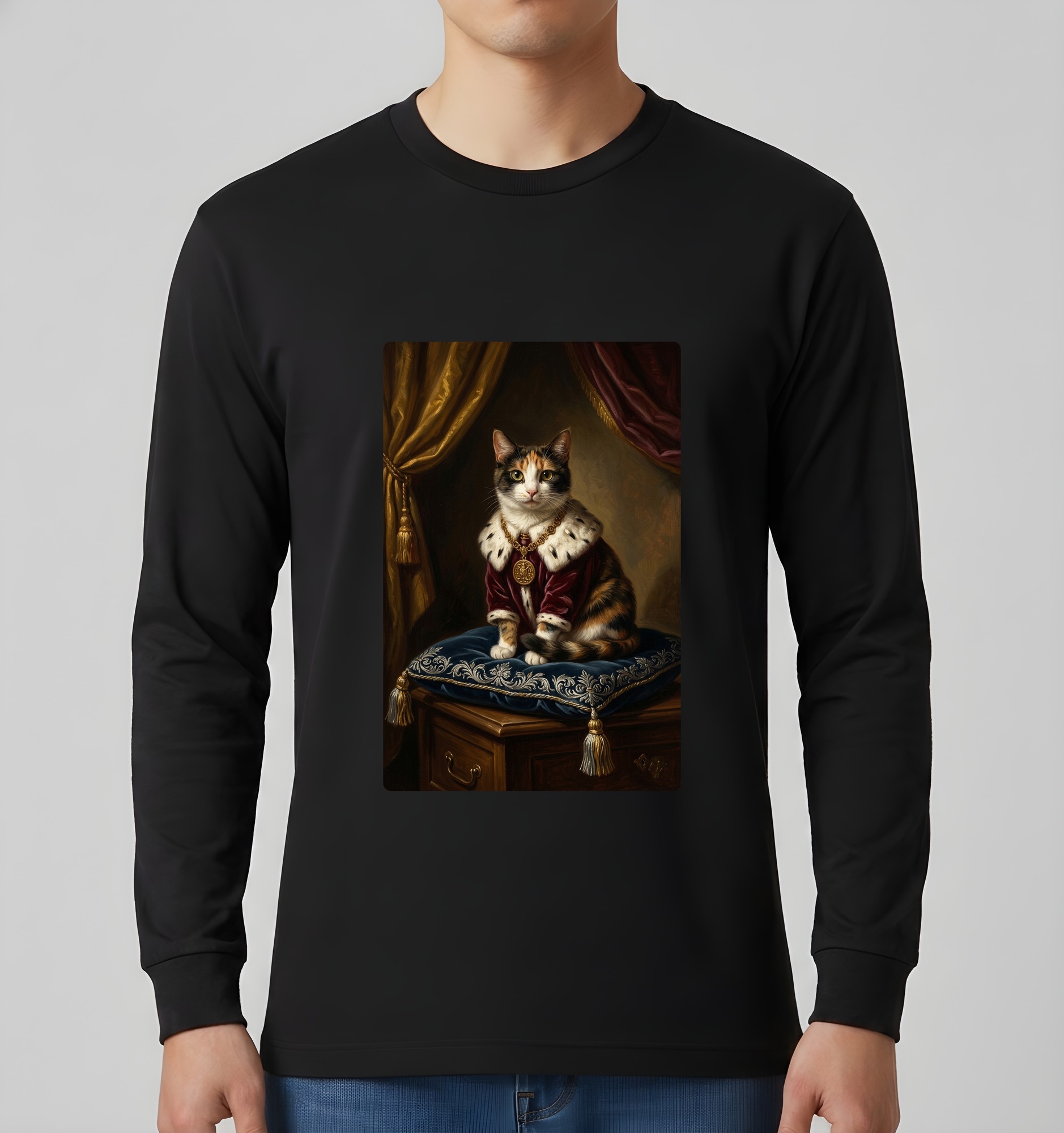 猫の長袖Tシャツ 3枚目